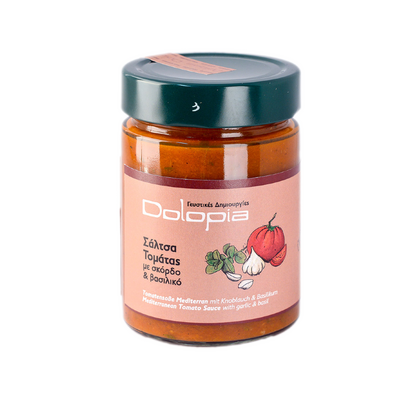 Mediterranean Tomato Sauce with Garlic & Basil Passata, 350gr