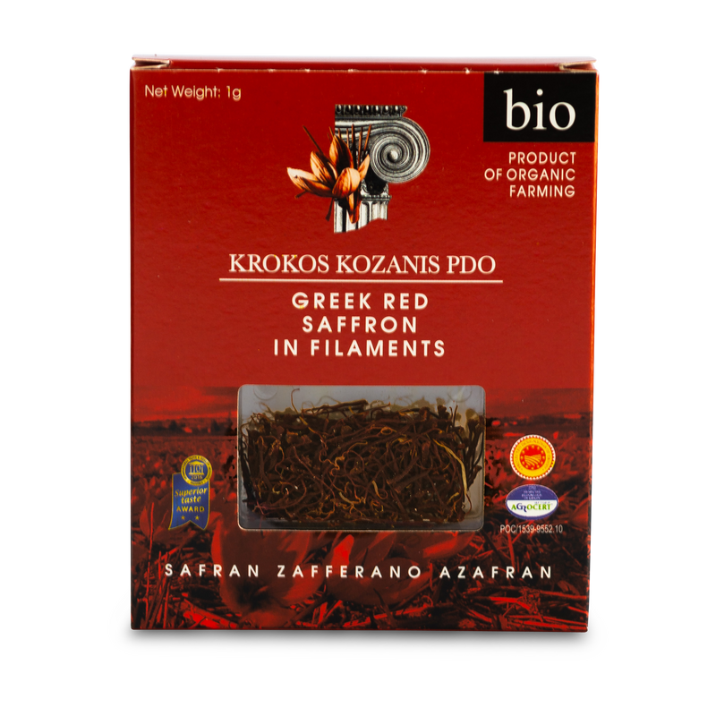 Organic Greek Red Saffron filaments / stigmas