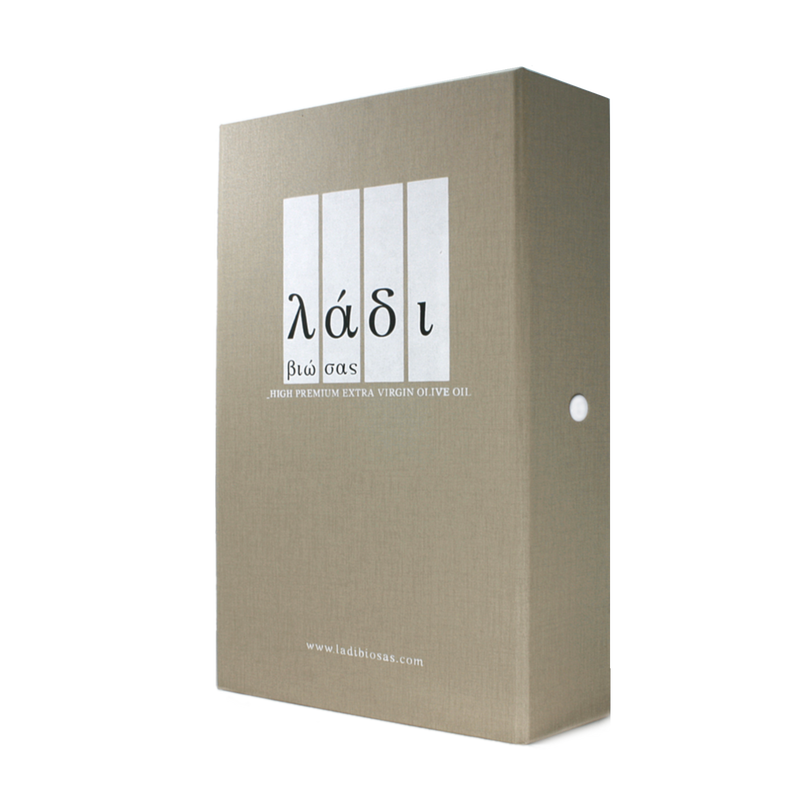 Handmade Giftcase, First Harvest Extra Virgin Olive Oil - Ladi Biosas, Kalamata
