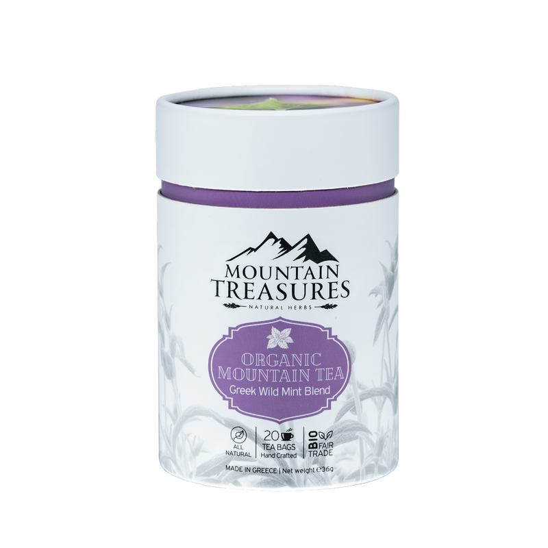Buy the best Greek mountain tea in Australia by Greek gourmet grocer in Sydney Grecian Purveyor. Organic blend with lemon verbena or mountain tea and Greek wild mint blend. Buy online now and get free delivery. Better than simon johnson.