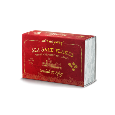Spicy Sea Salt Flakes with Smoked Paprika, 75gr