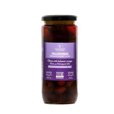 Organic Kalamata Olives in Balsamic Vinegar - High Phenolic Olives