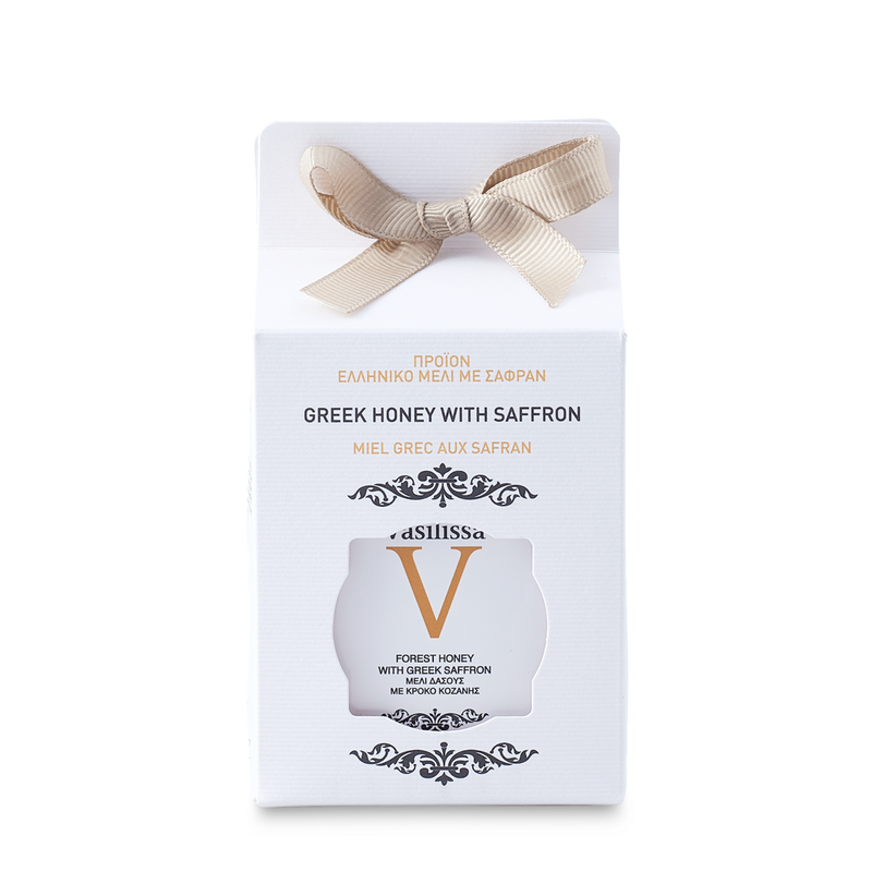 Vasilissa Wild Forest Honey With Greek Red Saffron