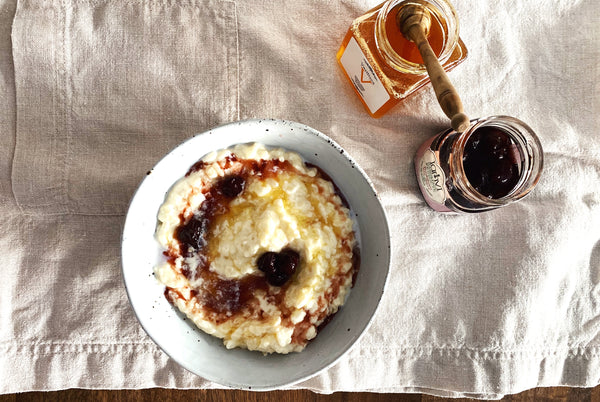 Rizogalo me meli (rice pudding with honey) by Vikki & Helena