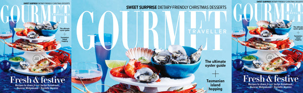 Gourmet Traveller Magazine Features Grecian Purveyor in their official Christmas Gift guide for gourmet food lovers for December 2020 issue.