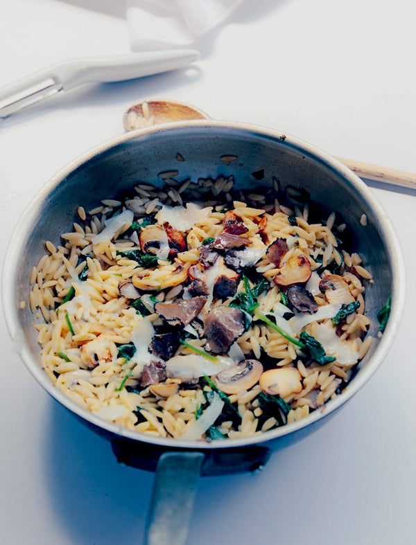 Orzo with Truffles - Kritharaki with Troufes Recipe from Thessaloniki Cookbook. Buy Greek cookbooks online by Grecian Purveyor.