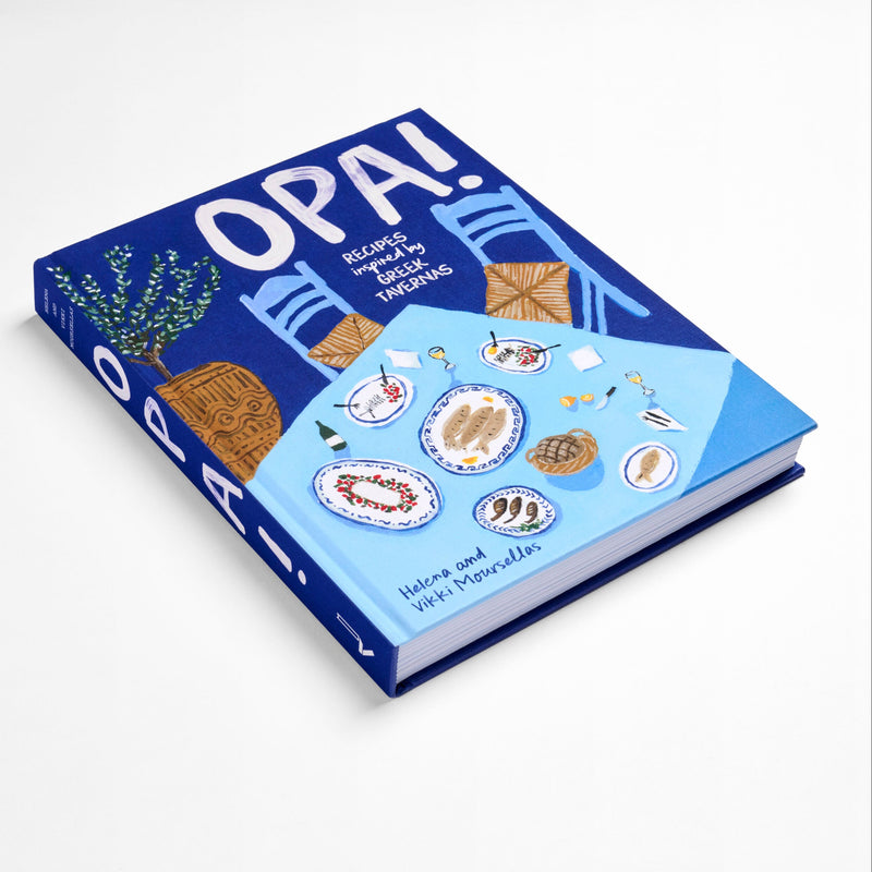 'OPA' Greek cookbook is a word that captures the warmth of Greek culture and this cookbook by Helena & Vikki Moursellas. A word that best captures the heart of Greece's rich food culture and its recipes. Buy Greek coobooks from Grecian Purveyor today for delivery anywhere in Australia.