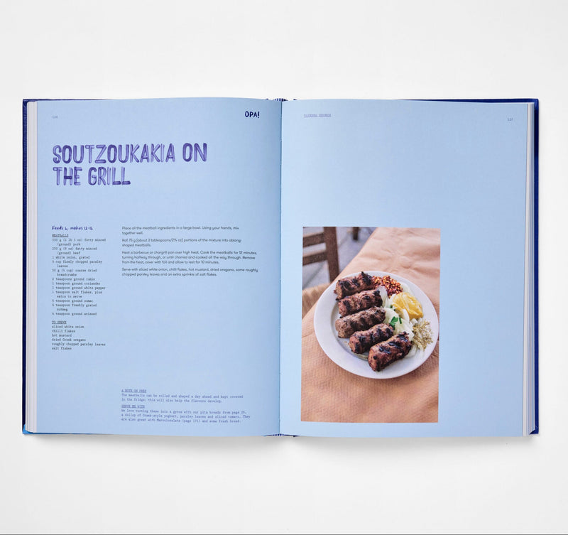 'OPA' Greek cookbook is a word that captures the warmth of Greek culture and this cookbook by Helena & Vikki Moursellas. A word that best captures the heart of Greece's rich food culture and its recipes. Buy Greek coobooks from Grecian Purveyor today for delivery anywhere in Australia.
