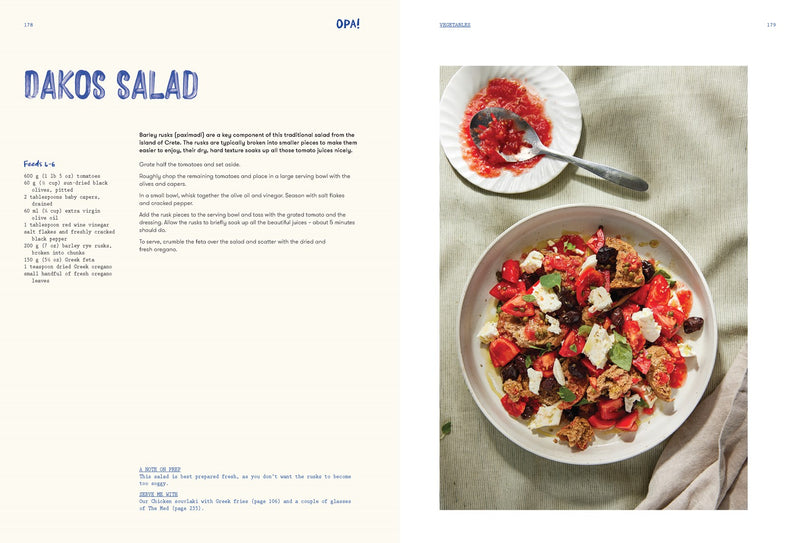 'OPA' is a word that captures the warmth of Greek culture and this cookbook by Helena & Vikki Moursellas. A word that best captures the heart of Greece's rich food culture and its recipes. Buy Greek coobooks from Grecian Purveyor today for delivery anywhere in Australia.