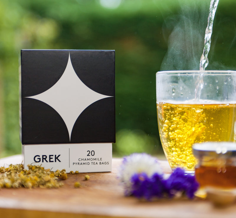 Premium Organic Greek Chamomile Tea, GREK - Grecian Purveyor, Australia's Purveyor of finest Greek foods. Organic, gourmet and high quality products.