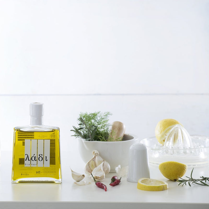Organic Agrumato Lemon First Harvest Extra Virgin Olive Oil - Ladi Biosas, Kalamata by Grecian Purveyor