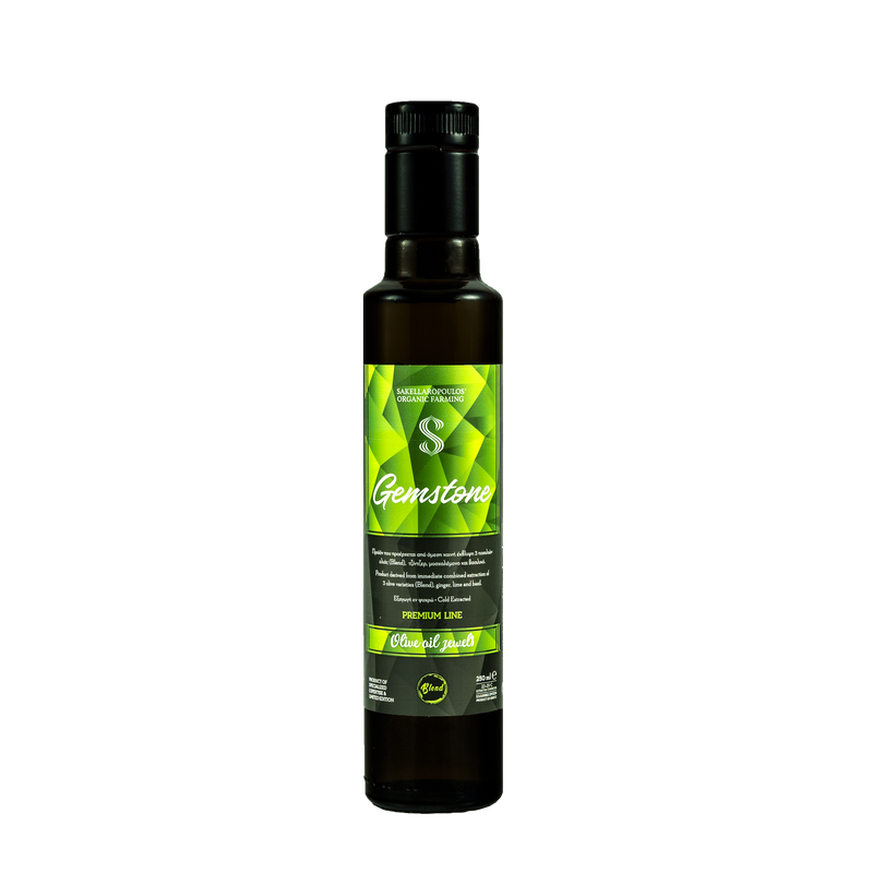 World No1 organic extra virgin olive oil - Gemstone, lime, ginger & basil