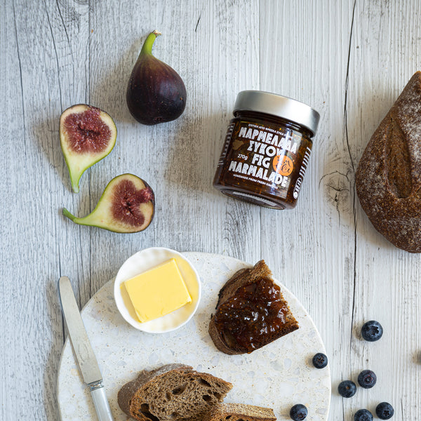 Homemade Fresh Fig Marmalade - Naturally homemade with only 3 ingredients, figs, sugar & fresh lemon juice, the latter gives it a citrus undertone and serves as its only natural preservative