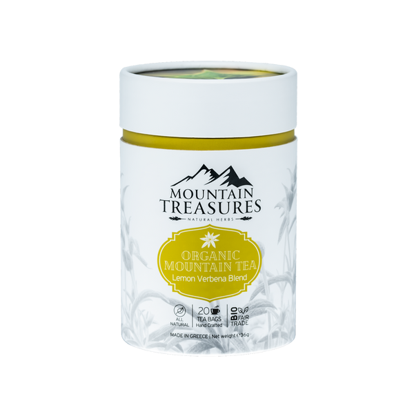 Best Greek mountain tea in Australia by Greek gourmet grocer in Sydney Grecian Purveyor. Buy organic blend with lemon verbena or mountain tea and Greek wild mint blend. Buy online now and get free delivery. Better than simon johnson.