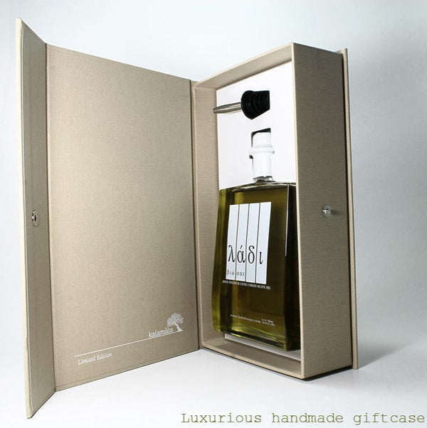 Handmade Giftcase, First Harvest Extra Virgin Olive Oil - Ladi Biosas, Kalamata
