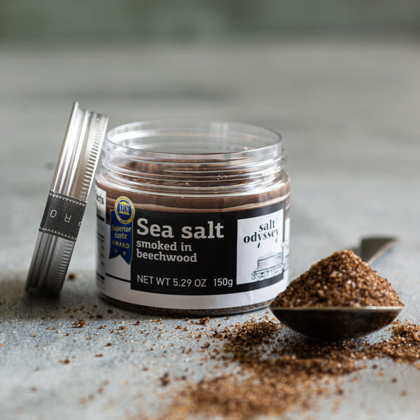Natural Fine Sea Salt Smoked In Beechwood