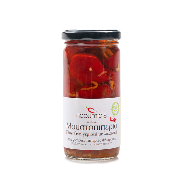 Organic Pickled Peppers stuffed with vegetables, 260gr