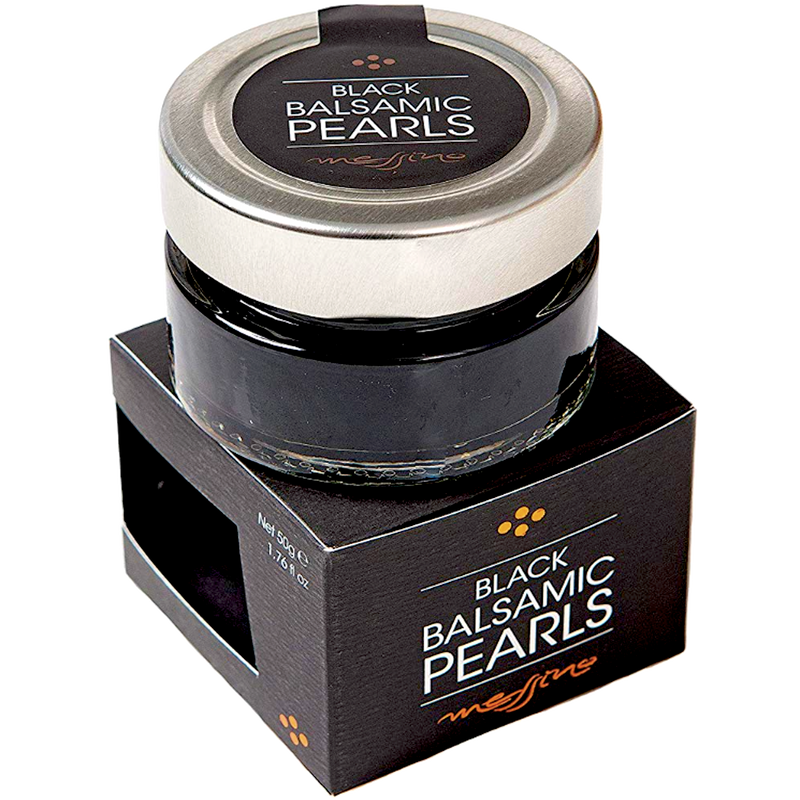 Real Premium Black balsamic vinegar pearls Messino 