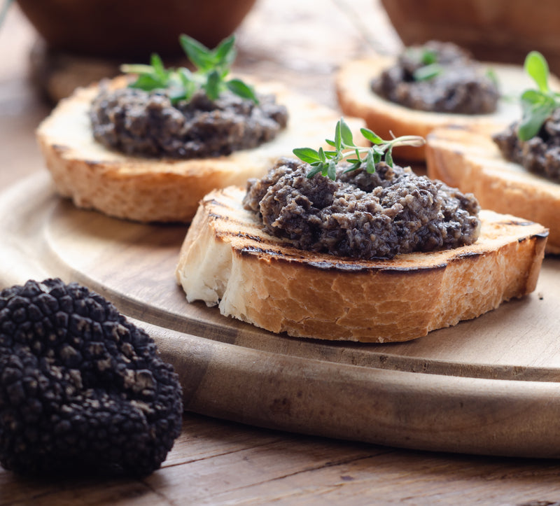 Truffle sauce & pasta sauce. Salsa Tartufata - Black summer truffle, mushroom and Greek black olives sauce by Grecian Purveyor
