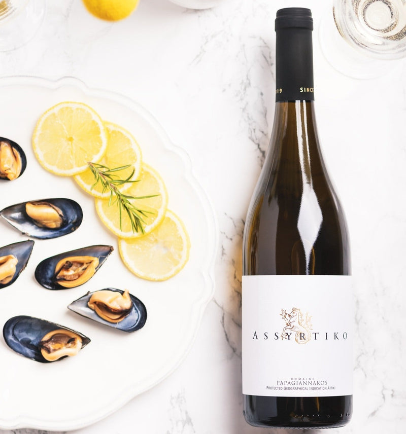 An outstanding Assyrtiko white wine with fresh floral aromas of citrus, white blossom, wild orange and lime. Further citrus characters with beautiful texture and minerality and with a refreshing saline acidity evolve. The perfect refreshing summer wine! Buy Greek wine and spirits online in Australia.
