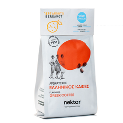 Traditional premium quality Greek coffee. High quality organic chestnut, bergamot, cardamon and rose mastic flavoured Greek nektar coffee by Grecian Purveyor. Buy online for delivery anywhere in Australia.