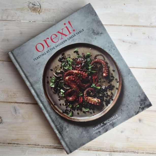 Orexi cookbook by Theo A. Michaels. A greek cookbook and greek products by Australia's gourmet grocer Grecian Purveyor. Best greek products.