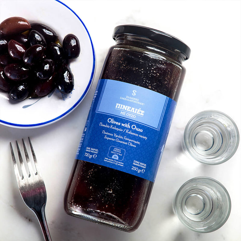Best olives in AUSTRALIA. Greek organic Kalamata olives from Greece with ouzo and anise. High quality olives. Buy now and get free delivery to Sydney, Melbourne, Adelaide, Perth and Brisbane.