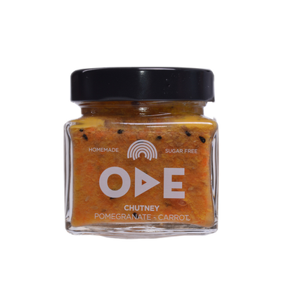 Organic Pomegranate Chutney with Carrot and No Sugar, 230gr