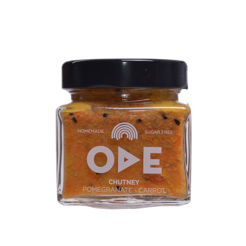 pomegranate chutney with carrot and no sugar. Organic pomegranate products to buy online. Pomegranate sauce and dressings in Sydney.
