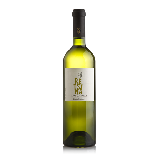 Buy retsina and Greek wine in Australia. A new and top quality version of the traditional retsina, with a fine aroma of pine from Attica and a strain of lemon. This Savatiano grape variety retsina is blond in colour and beautifully balanced.