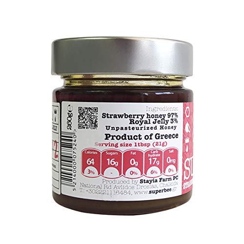 Strawberry Tree Raw Honey With Royal Jelly - Superfood
