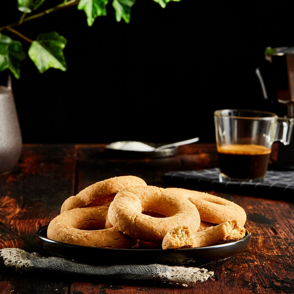 Greek tahini cookies, with 100% natural ingredients by the Chrisanthidis family. Highly nutritious Greek biscuits that can be enjoyed by itself, with your coffee or your favourite hot drink. Buy Greek sweets and biscuits online in Australia 